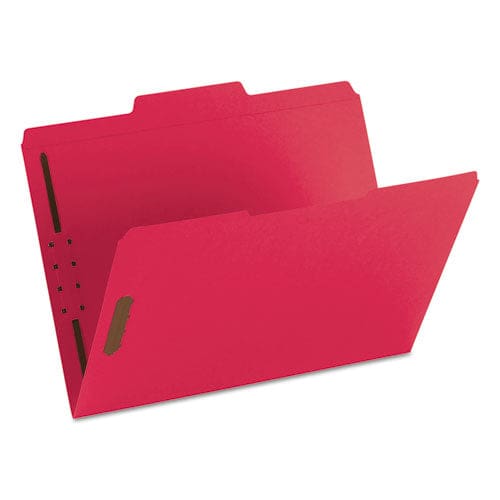 Smead Top Tab Colored Fastener Folders 0.75 Expansion 2 Fasteners Letter Size Red Exterior 50/box - School Supplies - Smead™