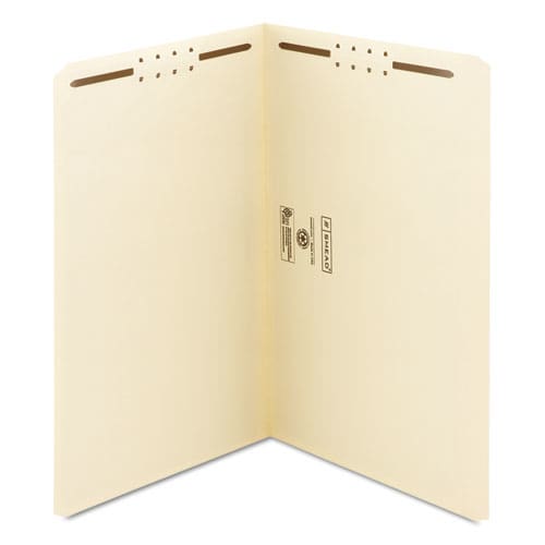 Smead Top Tab Fastener Folders Straight Tabs 0.75 Expansion 2 Fasteners Legal Size Manila Exterior 50/box - School Supplies - Smead™