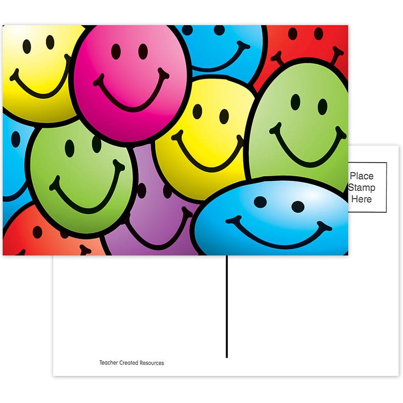 Smiley Faces Postcards 30Pk (Pack of 10) - Postcards & Pads - Teacher Created Resources