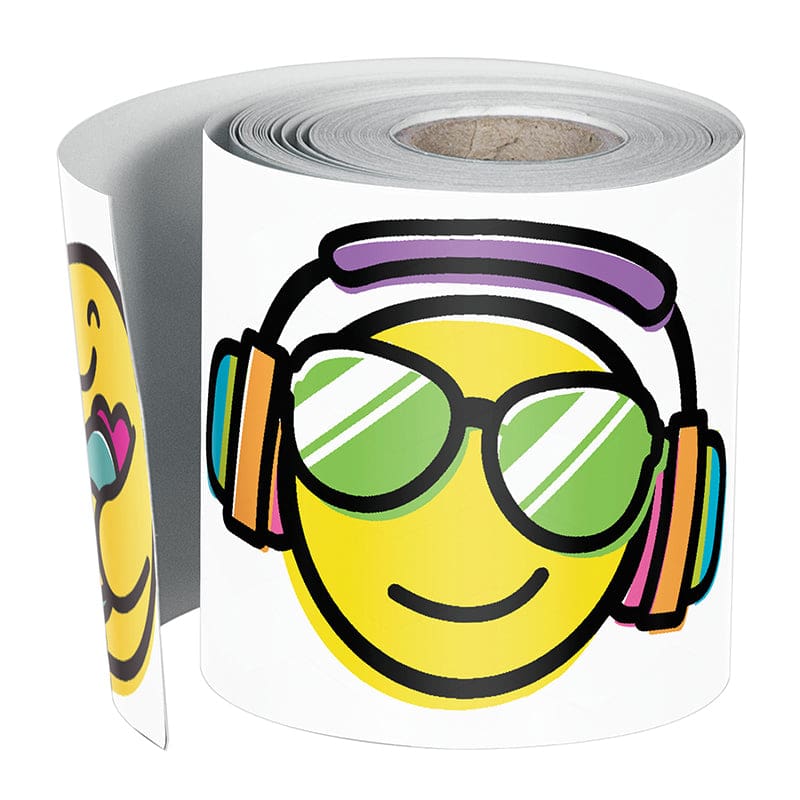 Smiley Faces Rolled Straight Border (Pack of 10) - Border/Trimmer - Carson Dellosa Education