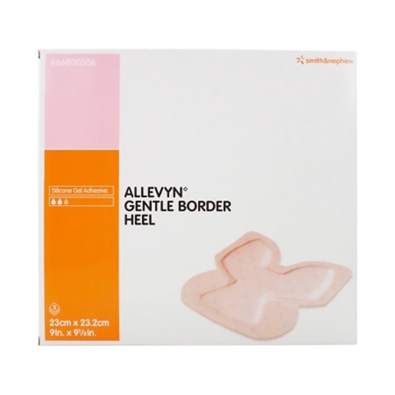 Smith and Nephew Allevyn Gentle Border Heel 9 X 9-1/8 Box of 5 - Wound Care >> Advanced Wound Care >> Foam Dressings - Smith and Nephew