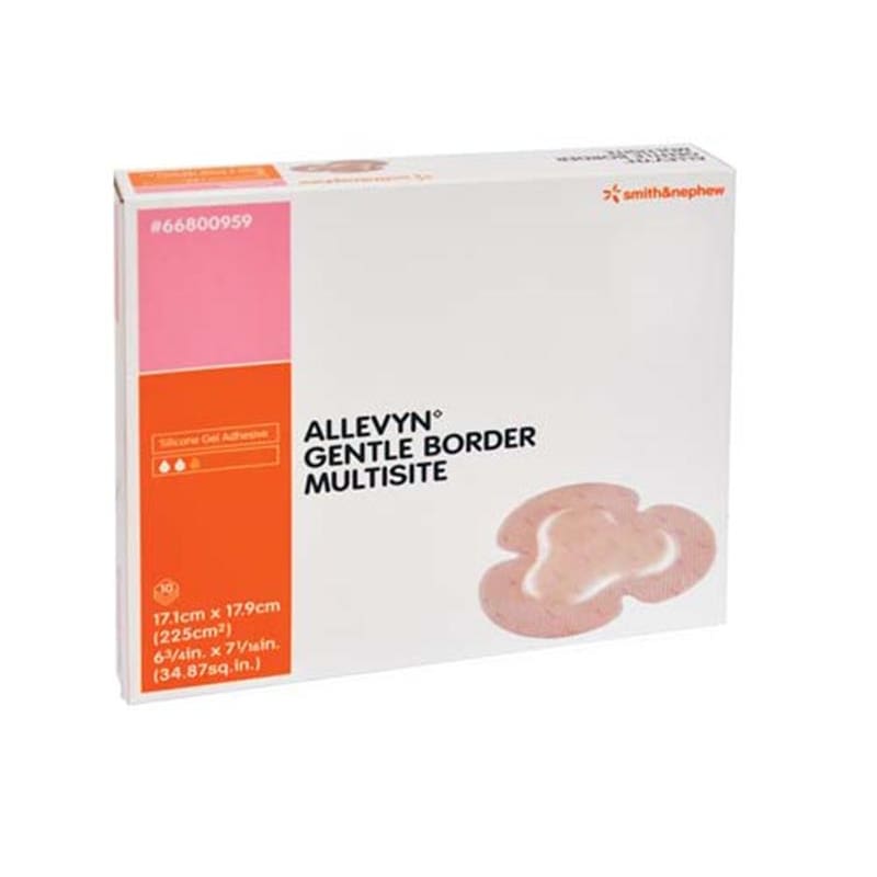 Smith and Nephew Allevyn Gentle Border Multisite 6.75 X 7 Box of 10 - Item Detail - Smith and Nephew