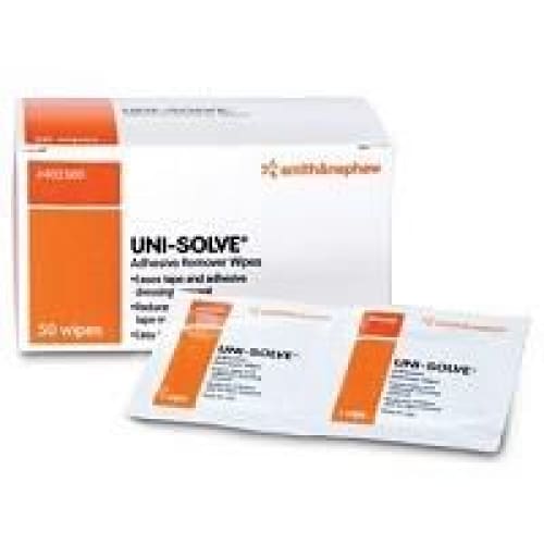 Smith and Nephew Uni-Solve Adhesive Remover Wipe Box of 50 (Pack of 2) - Nursing Supplies >> Prep Pads - Smith and Nephew