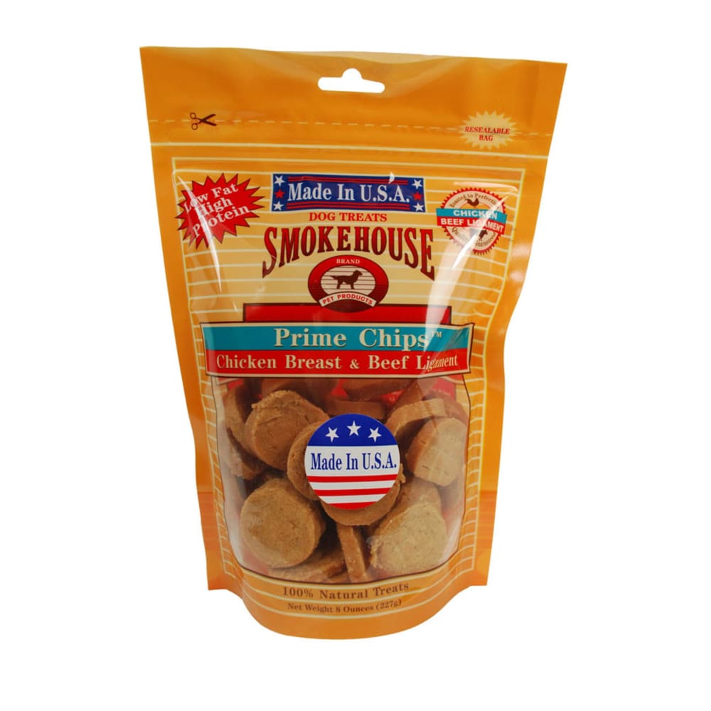 Smokehouse USA Made Prime Chips Chicken and Turkey Dog Treat 16 oz - Pet Supplies - Smokehouse