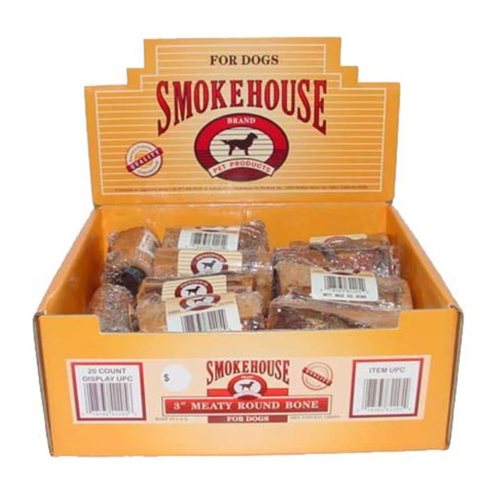 Smokehouse USA Made Round Bone Dog Chew 10 Count 7 in - Pet Supplies - Smokehouse