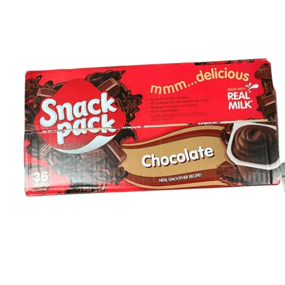 Snack Pack Chocolate Pudding Cups, 36 ct./3.25 oz. - ShelHealth.Com