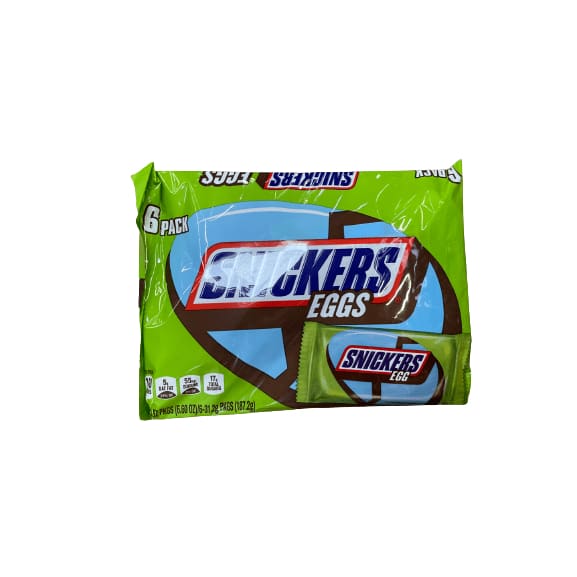 Snickers Snickers Caramel Easter Chocolate Candy Bar Easter Egg Candy - 6.6 oz (6 Count)