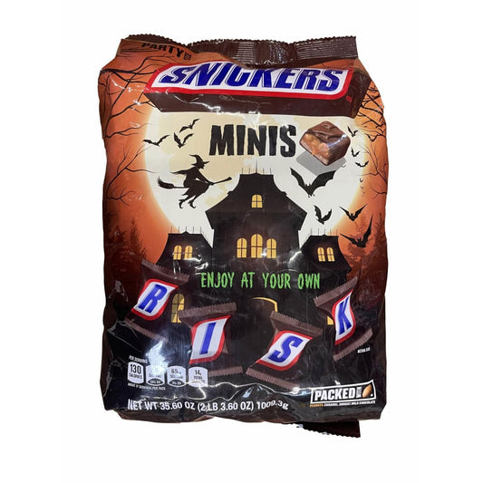 Snickers Snickers Minis Size Chocolate Candy Bar Bulk Risk Halloween Assortment - 35.6 oz Bag