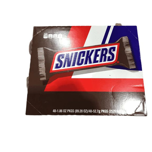 SNICKERS Singles Size Chocolate Candy Bars 1.86-Ounce Bar 48-Count Box - ShelHealth.Com