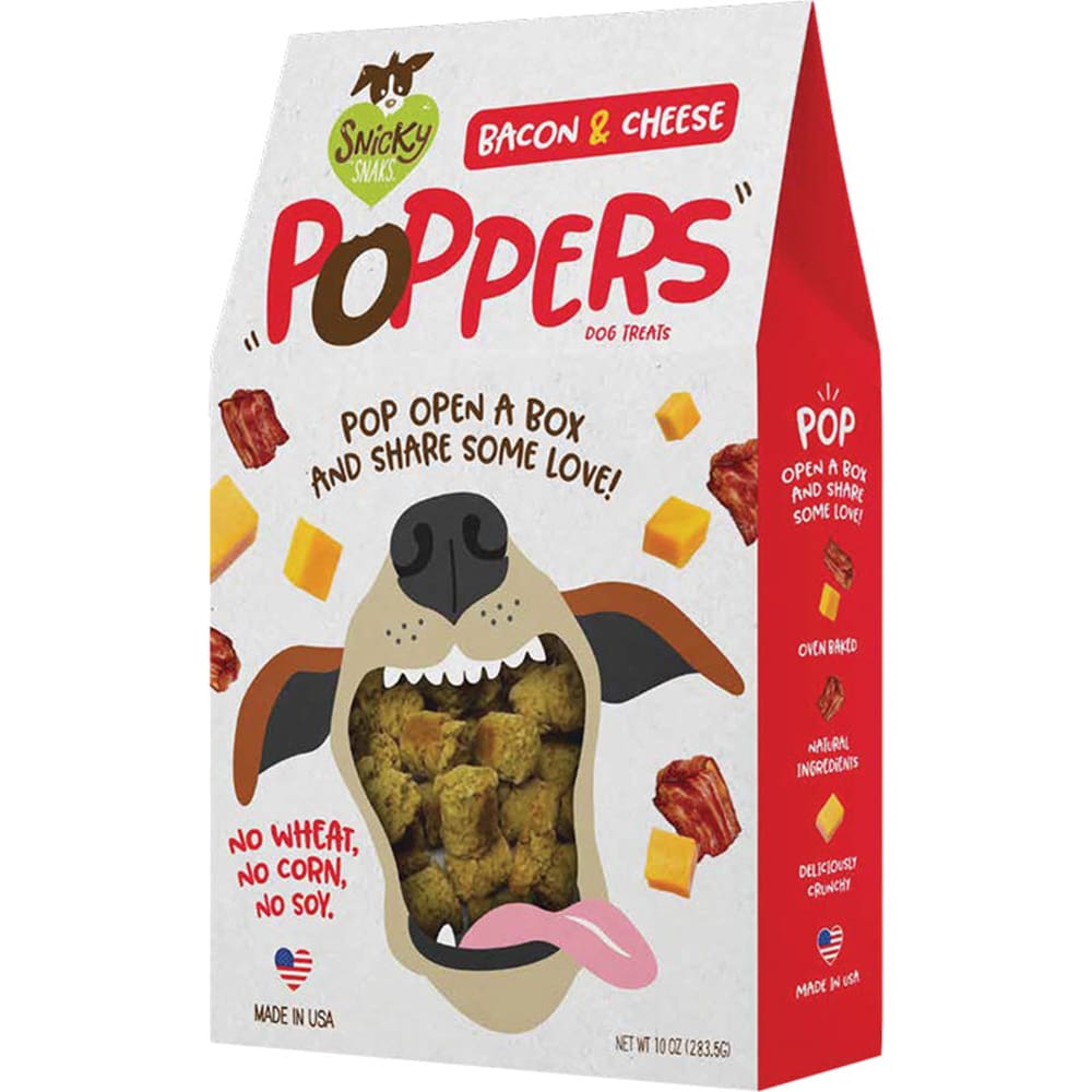 Snicky Snacks Dog Poppers Bacon Cheeze 10Oz - Pet Supplies - Snicky