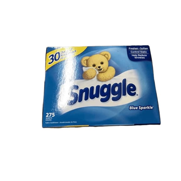 Snuggle Blue Sparkle Dryer Sheets, 275 ct. - ShelHealth.Com