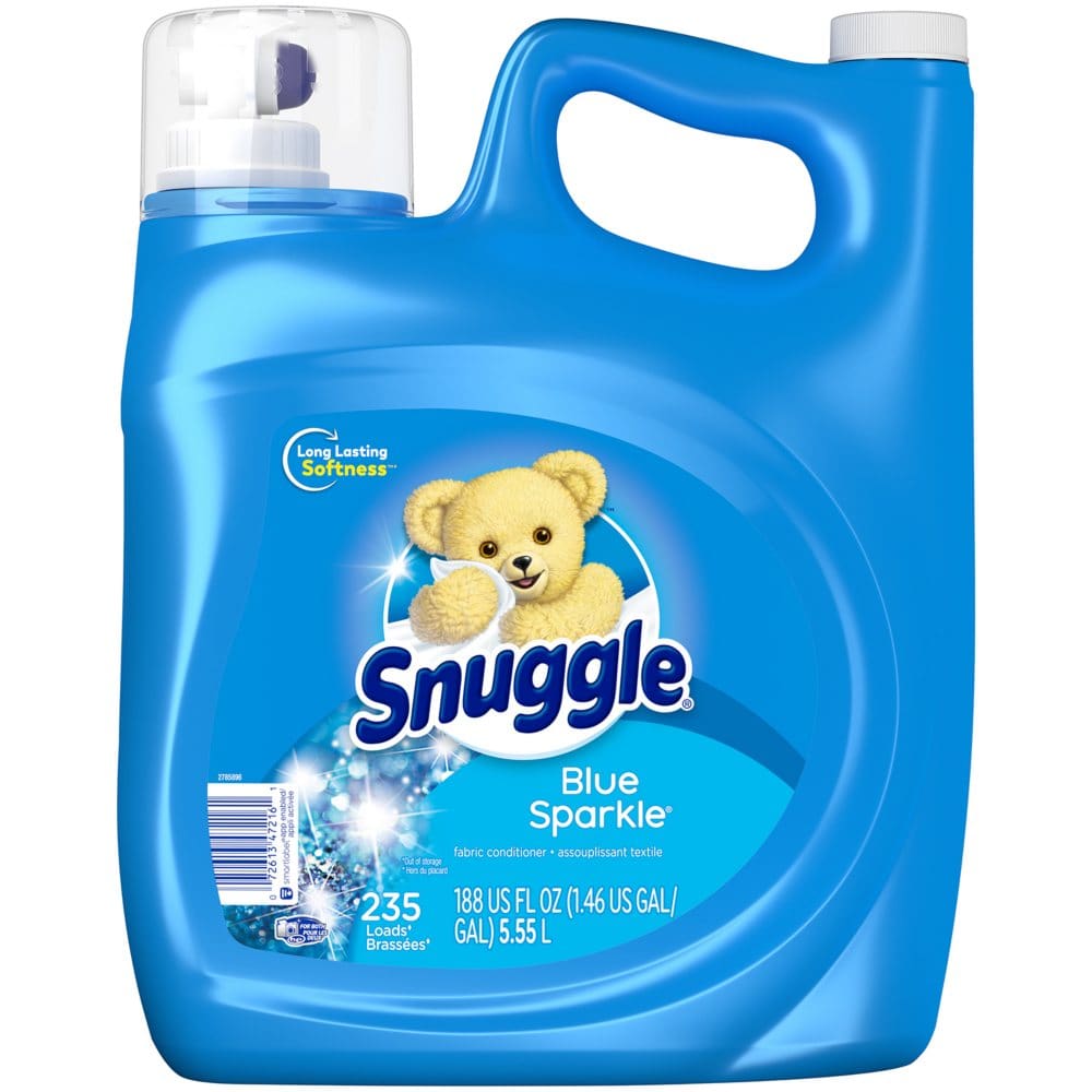 Snuggle Liquid Fabric Softener Blue Sparkle (188 fl. oz. 235 loads) - Laundry Supplies - Snuggle Liquid