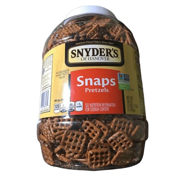 Snyder's of Hanover Snaps Pretzels, 50 oz - ShelHealth.Com