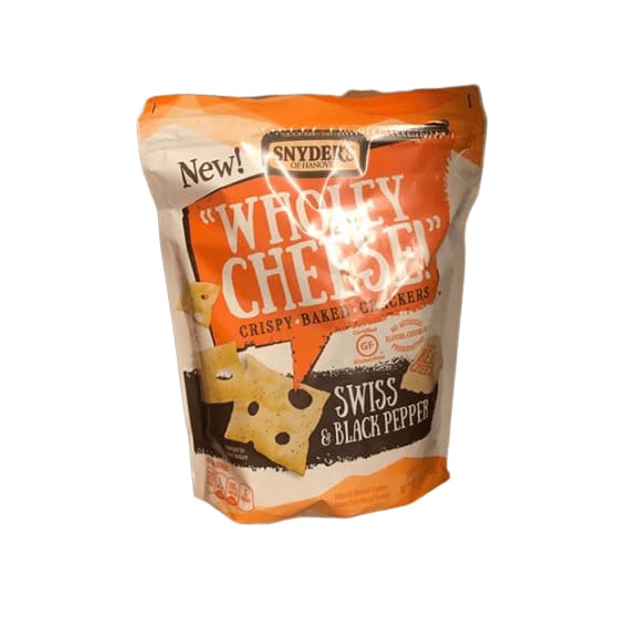 Snyder's of Hanover Wholey Baked Cheese Crackers, Swiss & Black Pepper, 5 oz - ShelHealth.Com