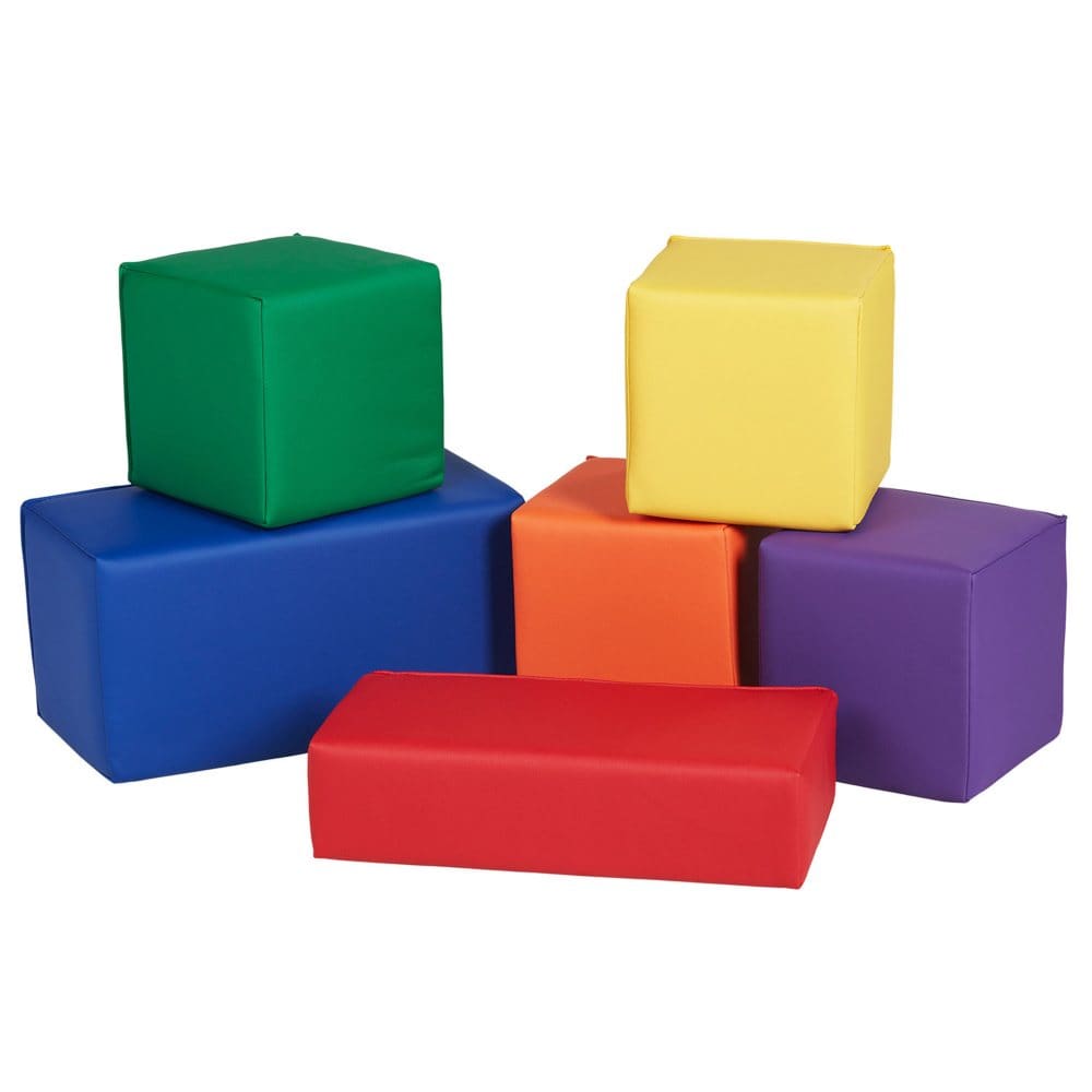 SoftScape Big Block Set 6-Piece - Assorted - Kids Furniture - SoftScape