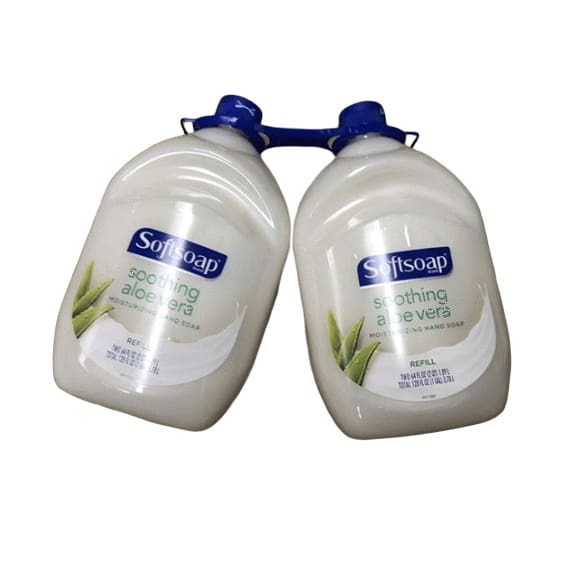 Softsoap Liquid Hand Soap Refill, Soothing Aloe Vera, 2 pk./64 oz. - ShelHealth.Com