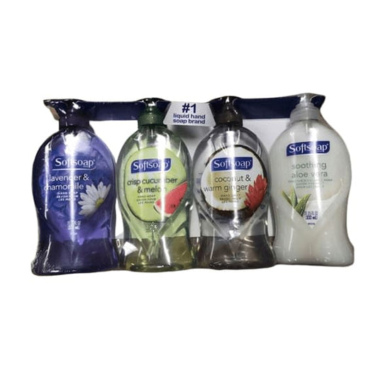 Softsoap Liquid Hand Soap Variety Pack, Ginger, Cucumber, Aloe, Lavender, 4 pk./11.25 oz. - ShelHealth.Com