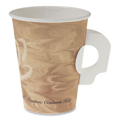 SOLO Mistique Polycoated Hot Paper Cups 12 Oz Printed Brown 50/sleeve 20 Sleeves/carton - Food Service - SOLO®