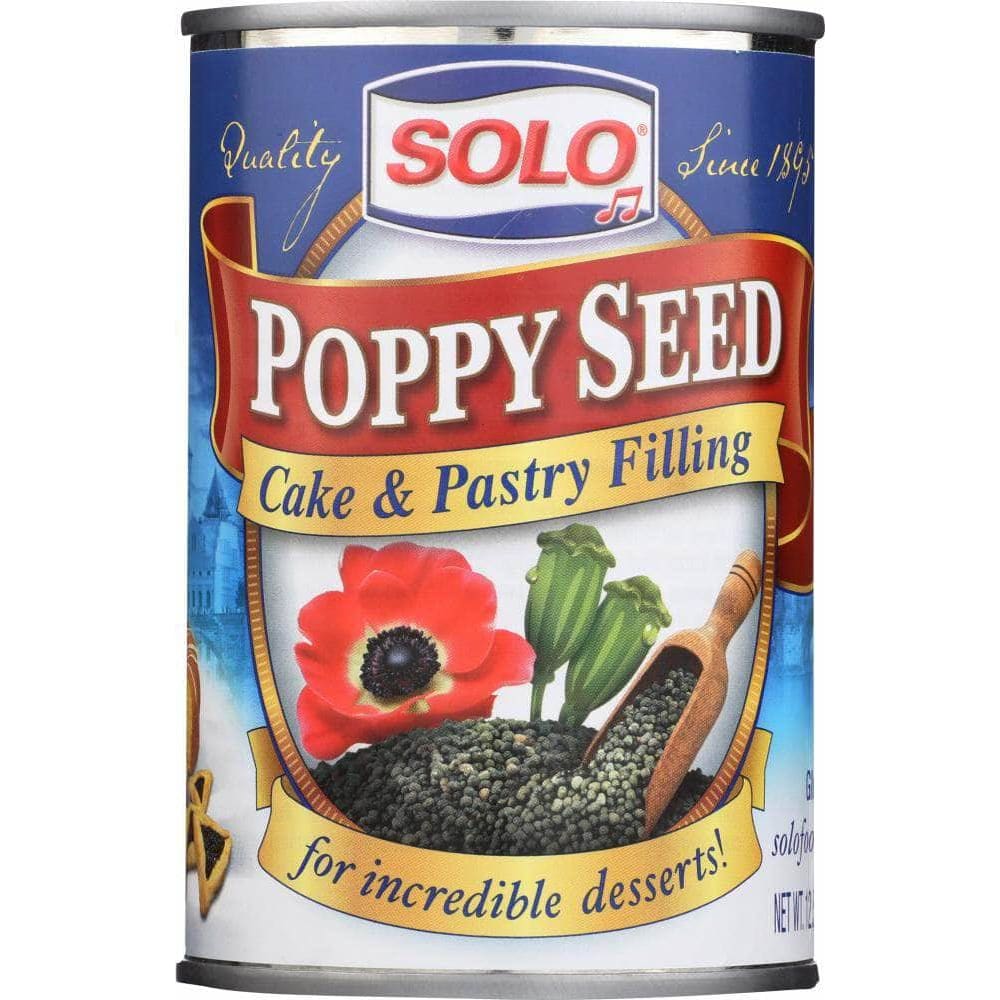 Solo Solo Poppy Seed Cake & Pastry Filling, 12.5 oz