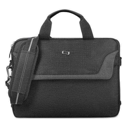 Solo Pro Slim Brief Fits Devices Up To 14.1 Polyester 14 X 1.5 X 10.5 Black - School Supplies - Solo