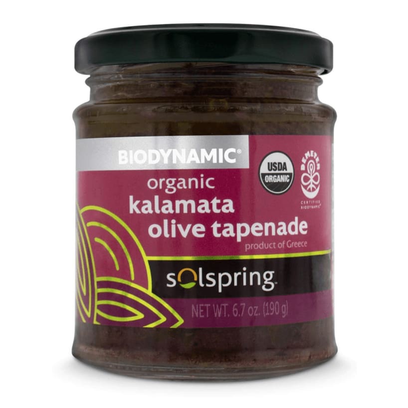 SOLSPRING SOLSPRING Biodynamic Organic Kalamata Olives and Tapenade, 6.7 oz