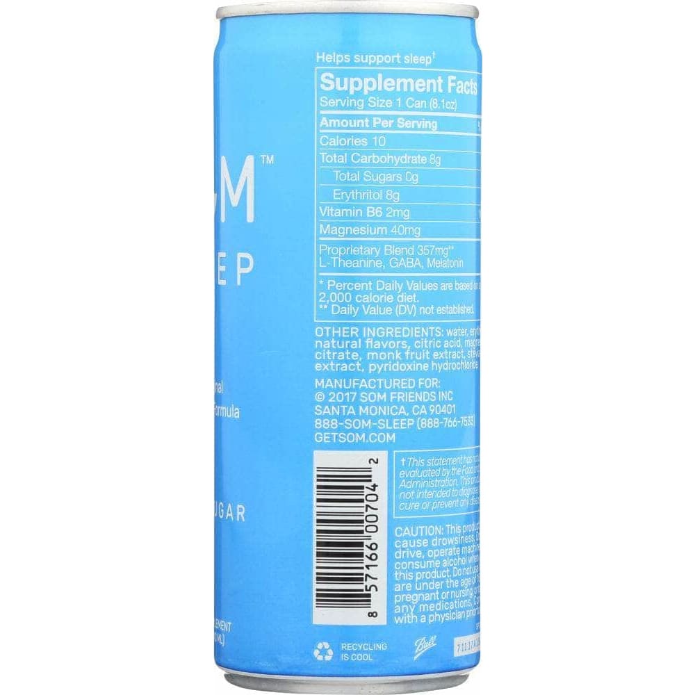 SOM SLEEP Som Supplement Sleep Zero Sugar, 8.1 Fo