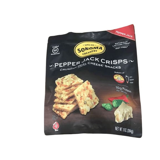 Sonoma Creamery Cheese Crisps - Pepper Jack Savory Cheese Cracker Snack, 10 Ounce - ShelHealth.Com