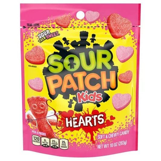 SOUR PATCH KIDS Valentine Candy Hearts 10 oz - SOUR PATCH