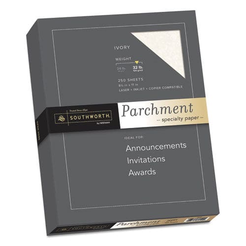 Southworth Parchment Specialty Paper 32 Lb Bond Weight 8.5 X 11 Ivory 250/pack - Office - Southworth®