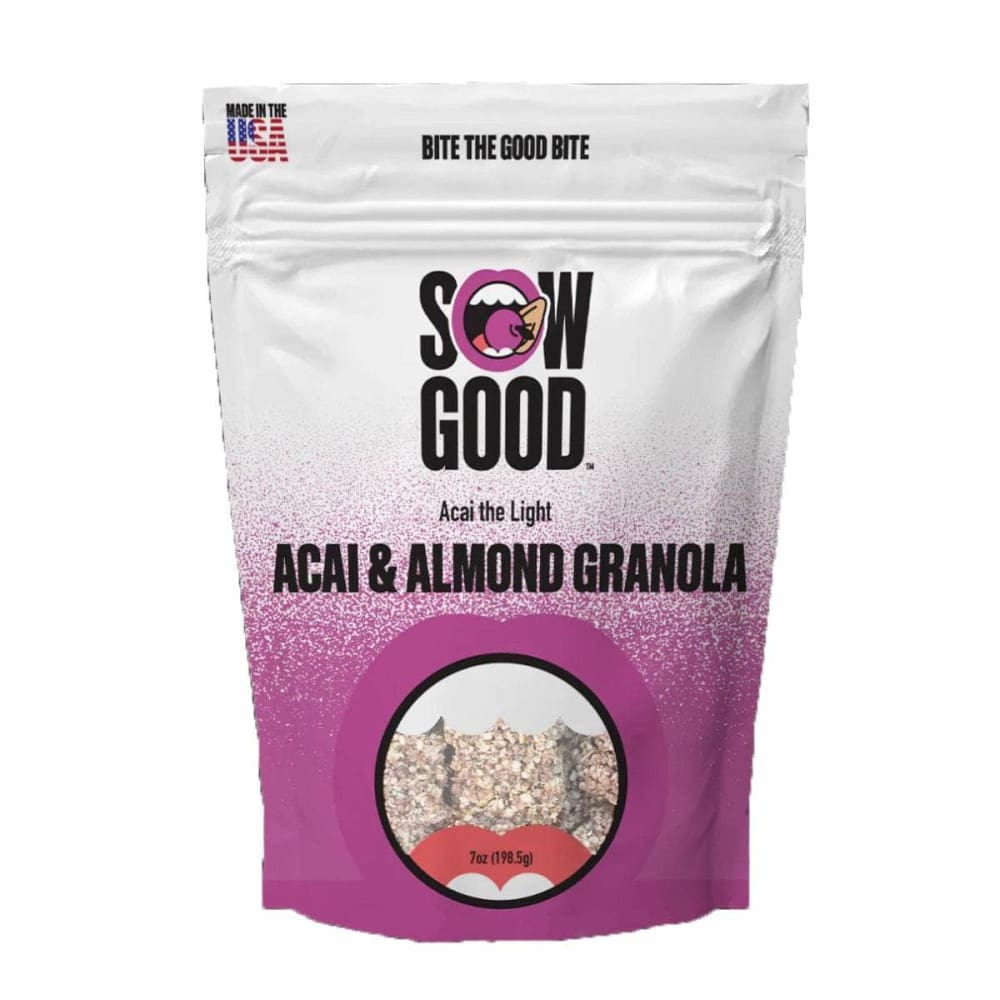 SOW GOOD Grocery > Snacks SOW GOOD: Acai & Almond Granola, 7 oz