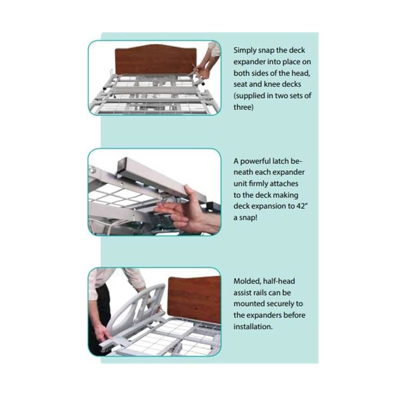 Span America 42Deck Width Expander Kit Advantage Bed - Durable Medical Equipment >> Beds and Mattresses - Span America