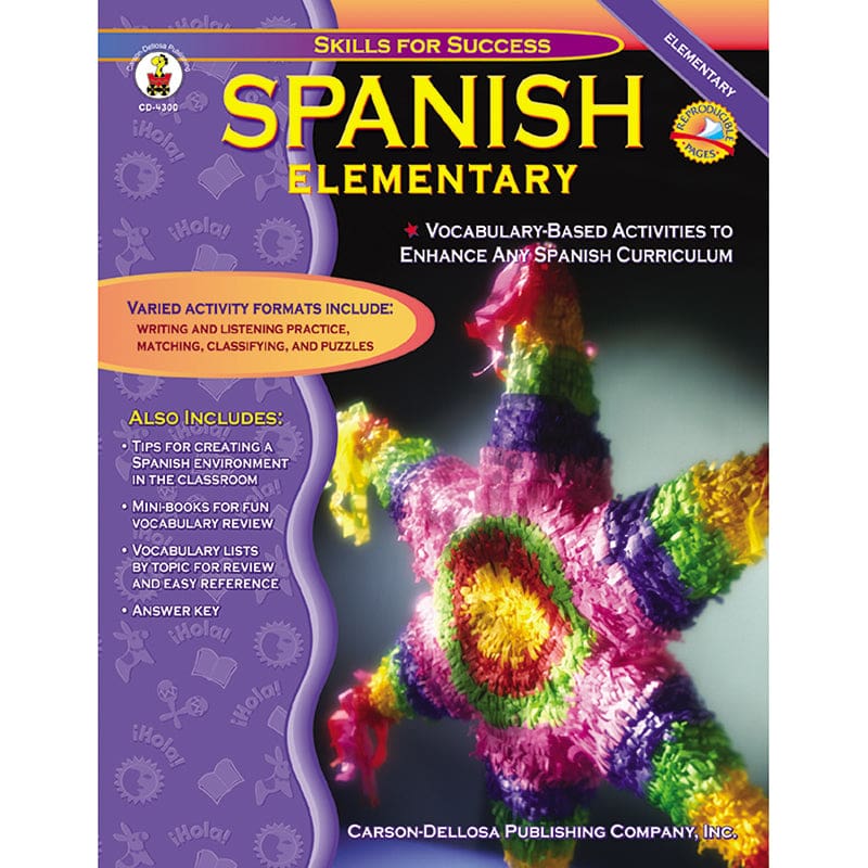 Spanish Elementary (Pack of 2) - Foreign Language - Carson Dellosa Education