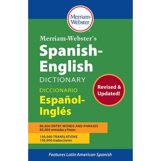 Spanish-English Dictionary Hardcovr - Spanish Dictionary - Merriam - Webster Inc.