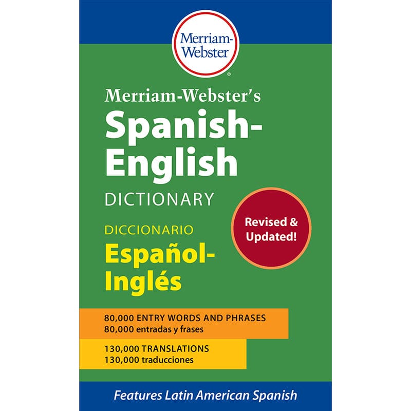 Spanish-English Dictionary Paperbck (Pack of 6) - Spanish Dictionary - Merriam - Webster Inc.