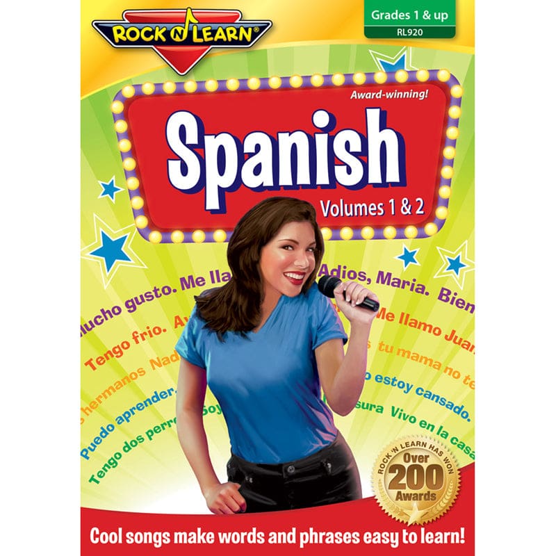 Spanish Volume 1 & 2 Dvd (Pack of 2) - Videos - Rock N Learn