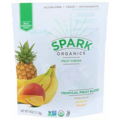 SPARK ORGANICS Spark Organics Chews Tropical Blnd Fruit, 4 Oz