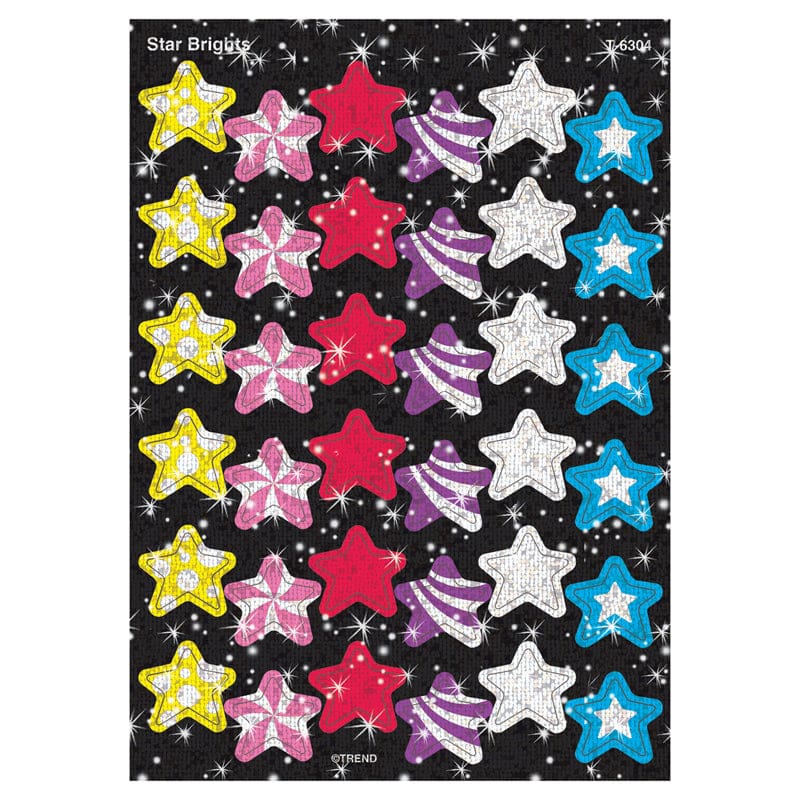 Sparkling Clean Sticker Sparkle Stickers Star Brights (Pack of 12) | ShelHealth