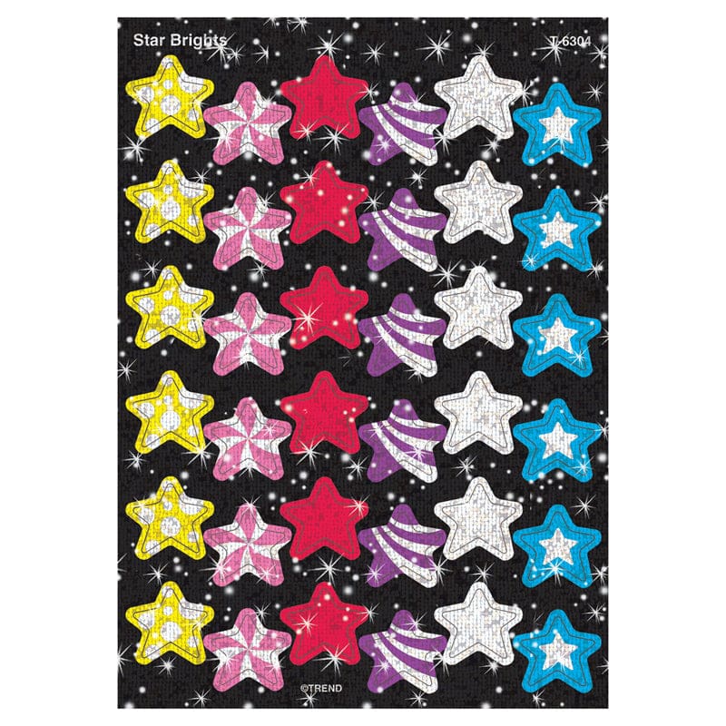 Sparkle Stickers Star Brights (Pack of 12) - Stickers - Trend Enterprises Inc.