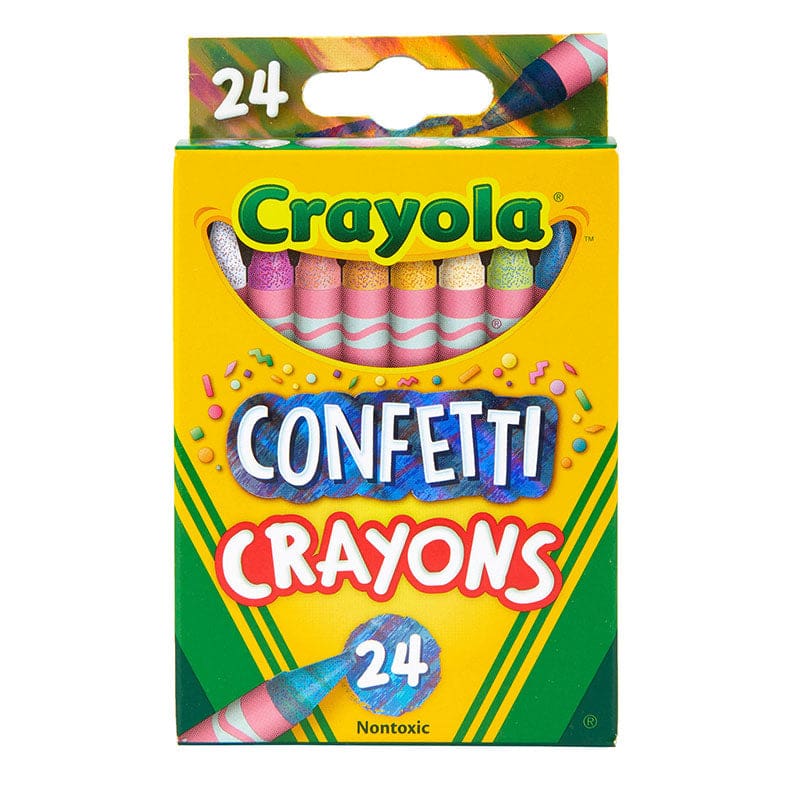 Specialty Crayons Confetti 24 Ct (Pack of 10) - Crayons - Crayola LLC
