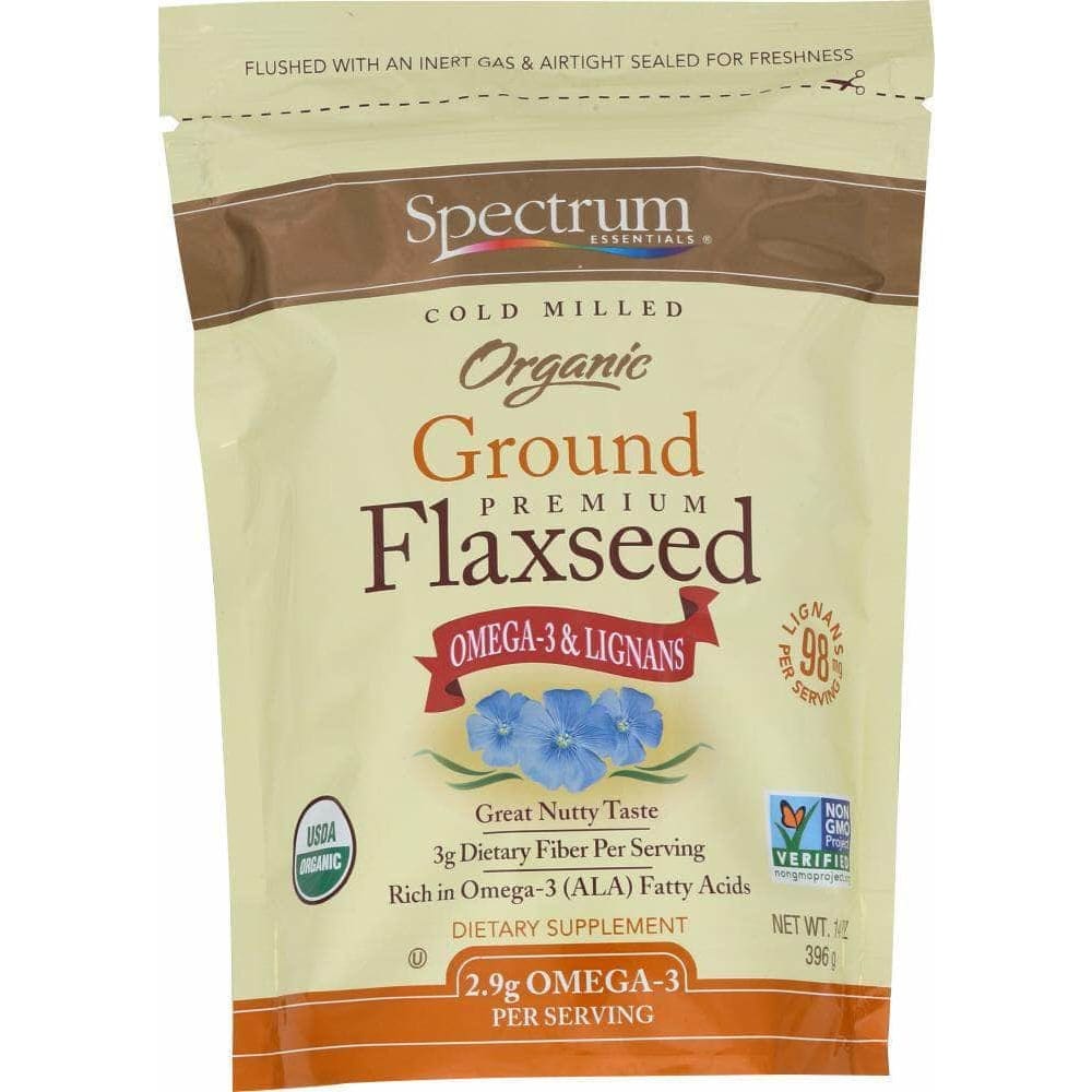 Spectrum Organic Products Spectrum Essential Organic Ground Premium Flaxseed, 14 oz