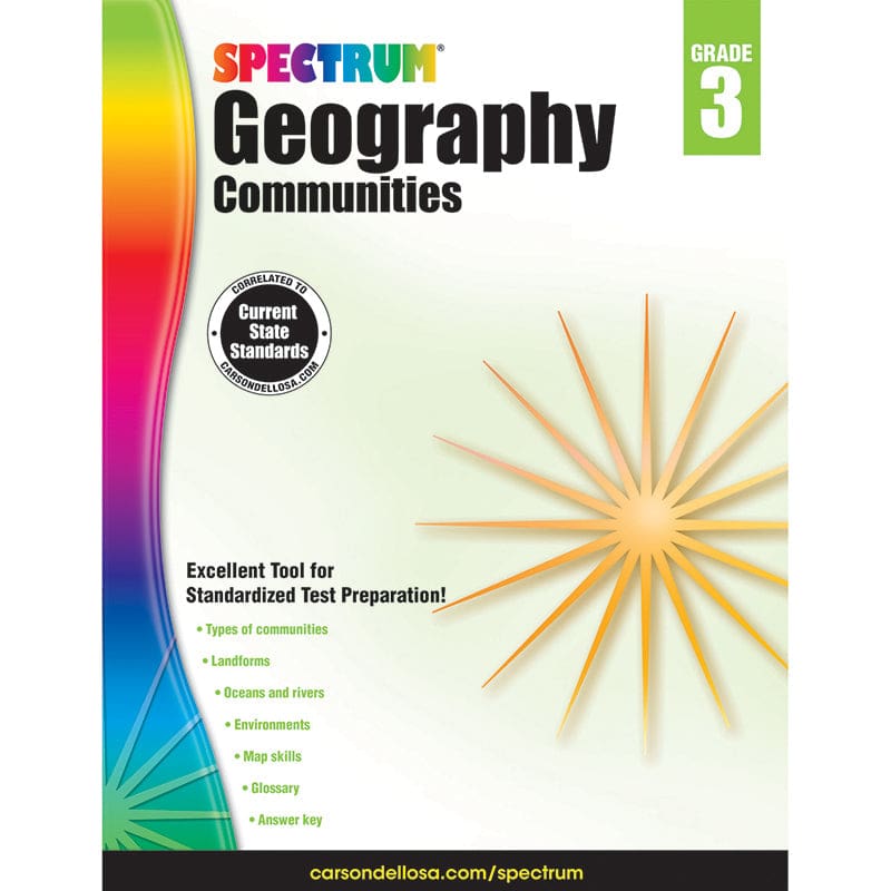 Spectrum Geography Communities Gr 3 (Pack of 6) - Geography - Carson Dellosa Education