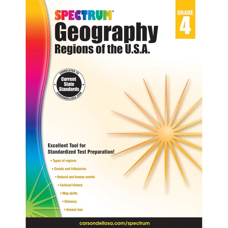 Spectrum Geography Regions Of The Usa Gr 4 (Pack of 6) - Geography - Carson Dellosa Education