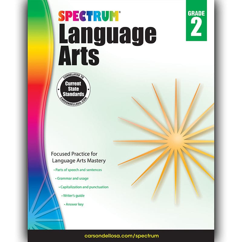 Spectrum Language Arts Gr 2 (Pack of 6) - Language Skills - Carson Dellosa Education