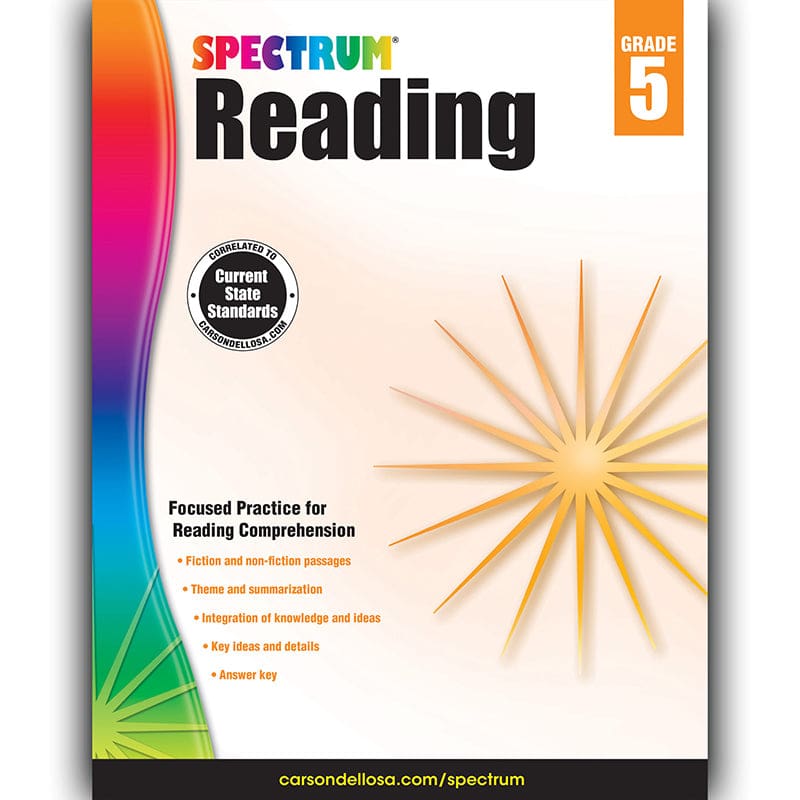 Spectrum Reading Gr 5 (Pack of 6) - Reading Skills - Carson Dellosa Education
