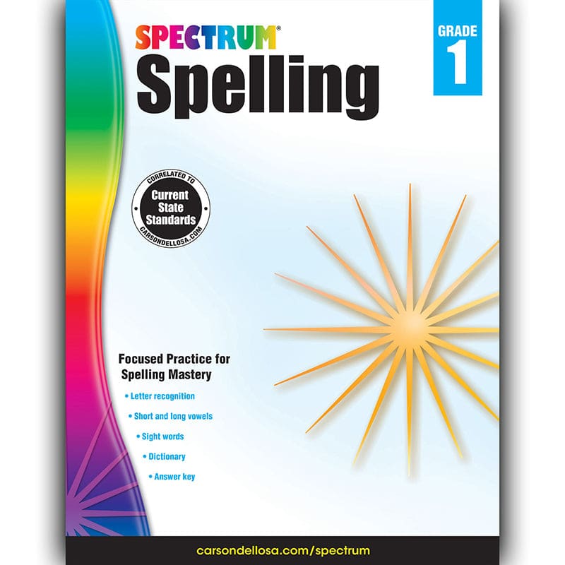 Spectrum Spelling Gr 1 (Pack of 6) - Spelling Skills - Carson Dellosa Education