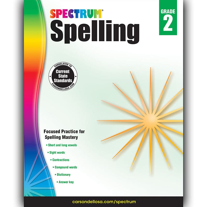 Spectrum Spelling Gr 2 (Pack of 6) - Spelling Skills - Carson Dellosa Education