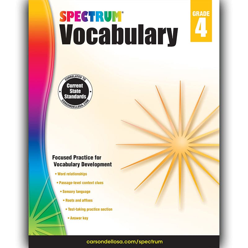 Spectrum Vocabulary Gr 4 (Pack of 6) - Vocabulary Skills - Carson Dellosa Education