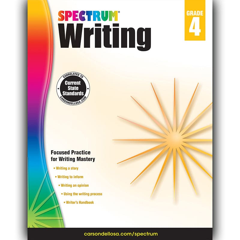 Spectrum Writing Gr 4 (Pack of 6) - Writing Skills - Carson Dellosa Education