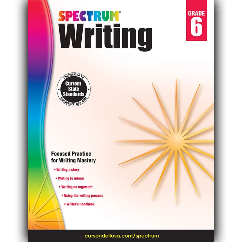 Spectrum Writing Gr 6 (Pack of 6) - Writing Skills - Carson Dellosa Education