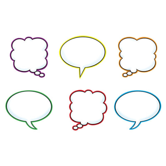 Speech Balloons Variety Pk Classic Accents (Pack of 6) - Accents - Trend Enterprises Inc.